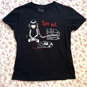 🌷Emily the Strange Black Graphic Tee